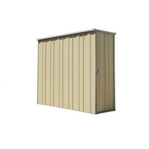 Spanbilt Yardsaver Yardstore Slimline F26-S 2.10m x 0.72m x 1.80m Flat Roof Garden Shed Medium Garden Sheds